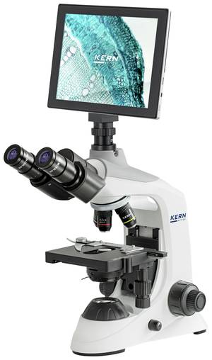 Trinokulares Mikroskop mit Display