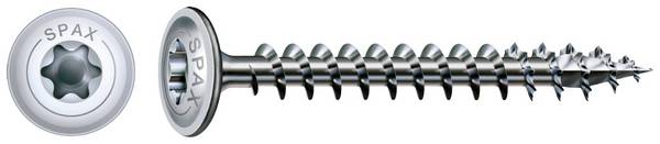 SPAX 0251010600605 R 88193 m.Spitze/T-STAR Holzschraube 6 mm 60 mm T-STAR plus Stahl WIROX 200 St.
