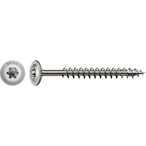 SPAX HI.FORCE Holzbauschraube Edelstahl A2 Teilgewinde Tellerkopf T-STAR plus 4CUT-Spitze 8 x 100mm - 50 Stück