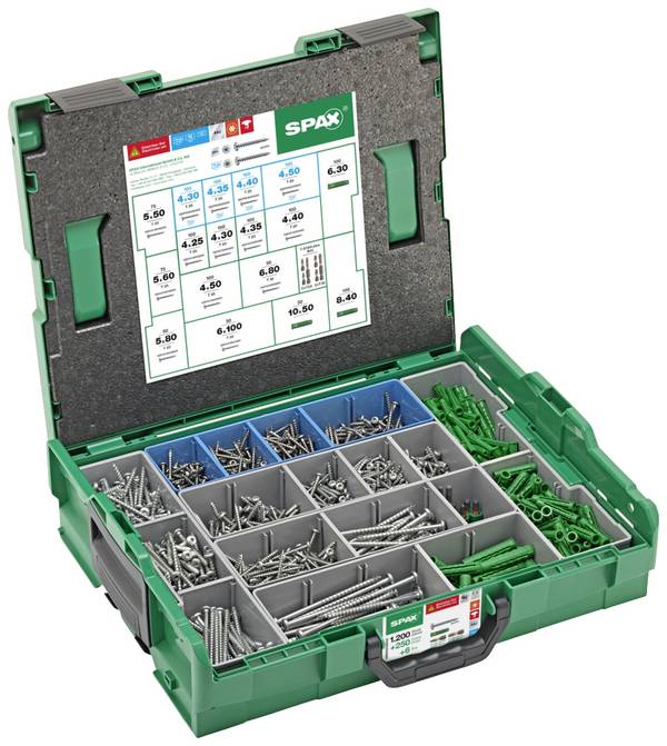 SPAX 5000009160319 Kombi-Schrauben-Sortiment 1 Set