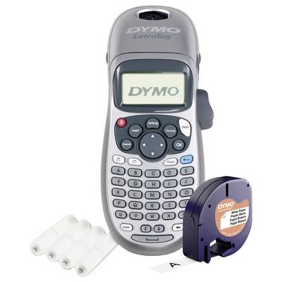 DYMO LetraTag LT 100H Bundle Silber Beschriftungsgerät Geeignet für Schriftband: LT 12 mm-0