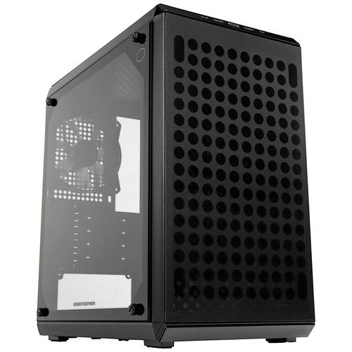 Cooler Master MasterBox Q300L V2 Mini-Tower PC-Gehäuse Schwarz 1 vorinstallierter Lüfter, Staubfilter, Seitenfenster