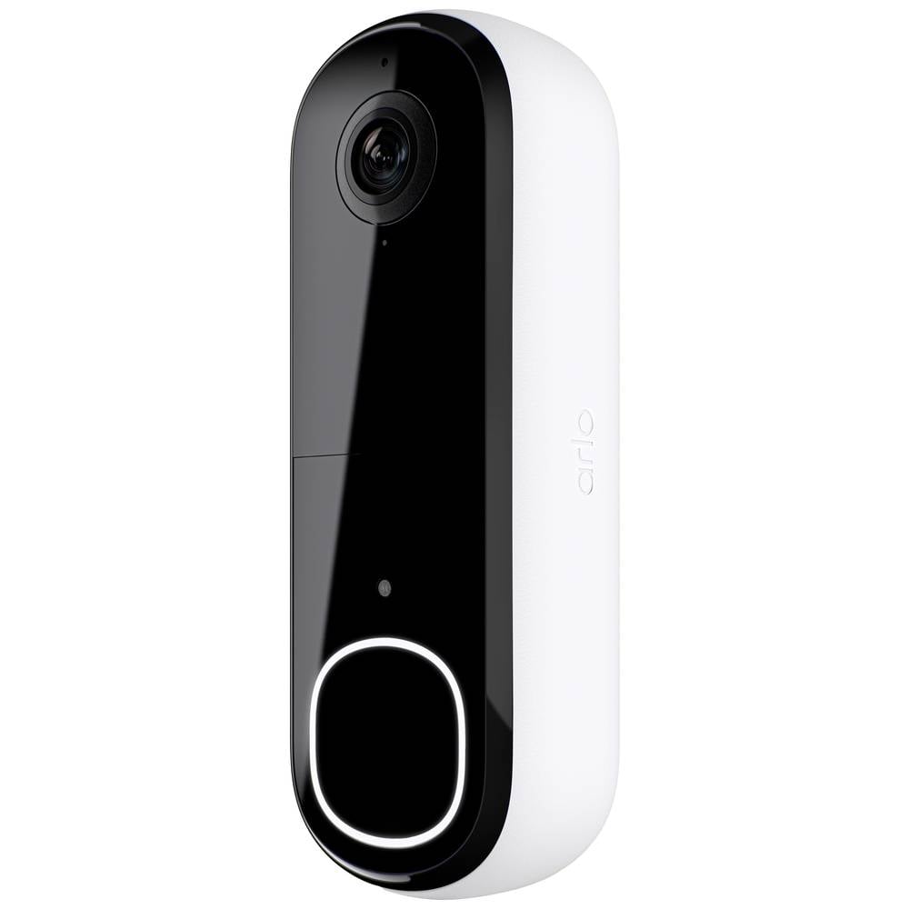 Arlo HD draadloze video deurbel met camera, 1 deurbel, wit