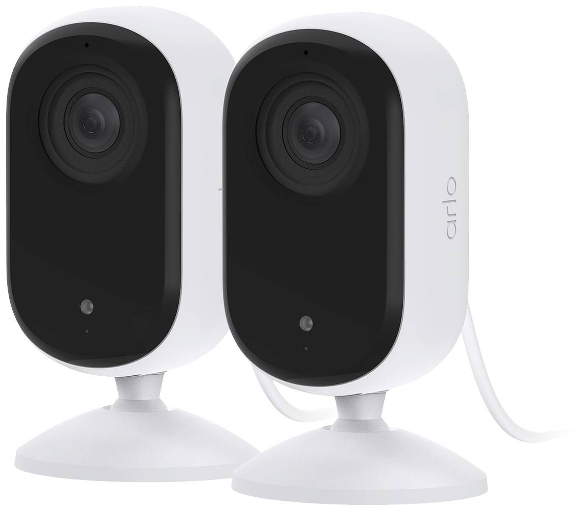 ARLO ESSENTIAL2 2K INDOOR CAMERA 2-PACK VMC3260-100EUS WLAN IP-Überwachungskamera-Set mit 2 Kameras 2688 x 1520 Pixel