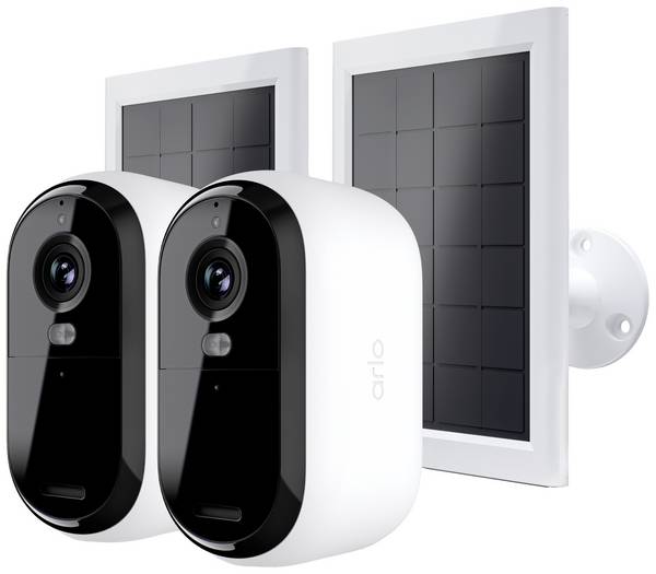 ARLO BUNDLE ESSENTIAL2 2K OUTDOOR CAMERA 2-PACK + 2-SOLAR PANEL VMK3250-100EUS  IP-Überwachungskamera-Set  mit 2 Kameras 2688 x 1520 Pixel