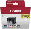 Canon Druckerpatrone PGI-2500 BKCMY Original Kombi-Pack Schwarz, Cyan, Magenta, Gelb 9290B006
