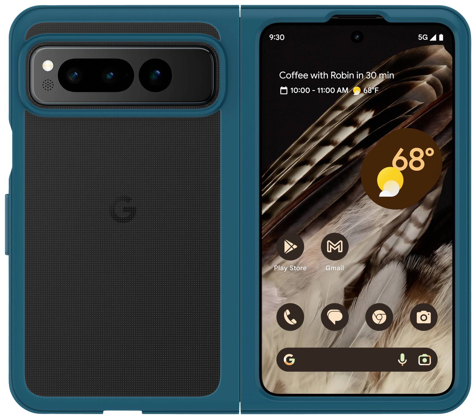 OTTER PRODUCTS OtterBox Thin Flex Hülle für Google Pixel Fold Pacific blau Stecken Sie Ihr neues fal