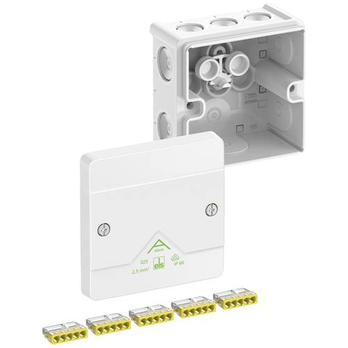 Spelsberg 80212001 Abzweigkasten (L x B x H) 87 x 87 x 52 mm Weiß IP66 1 St.