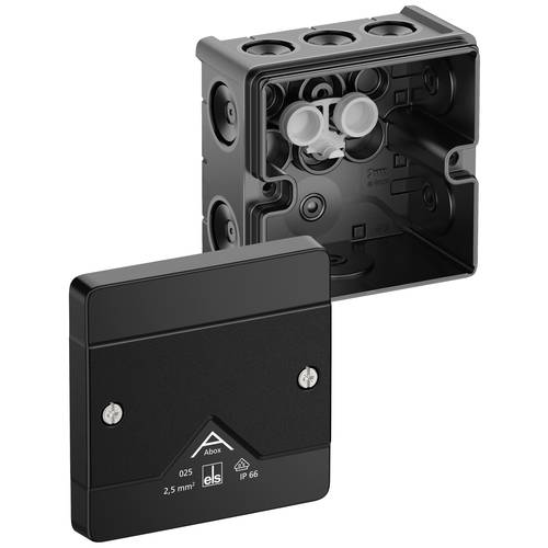 Spelsberg 80200001 Abzweigkasten (L x B x H) 85 x 85 x 52 mm Schwarz IP66 1 St.