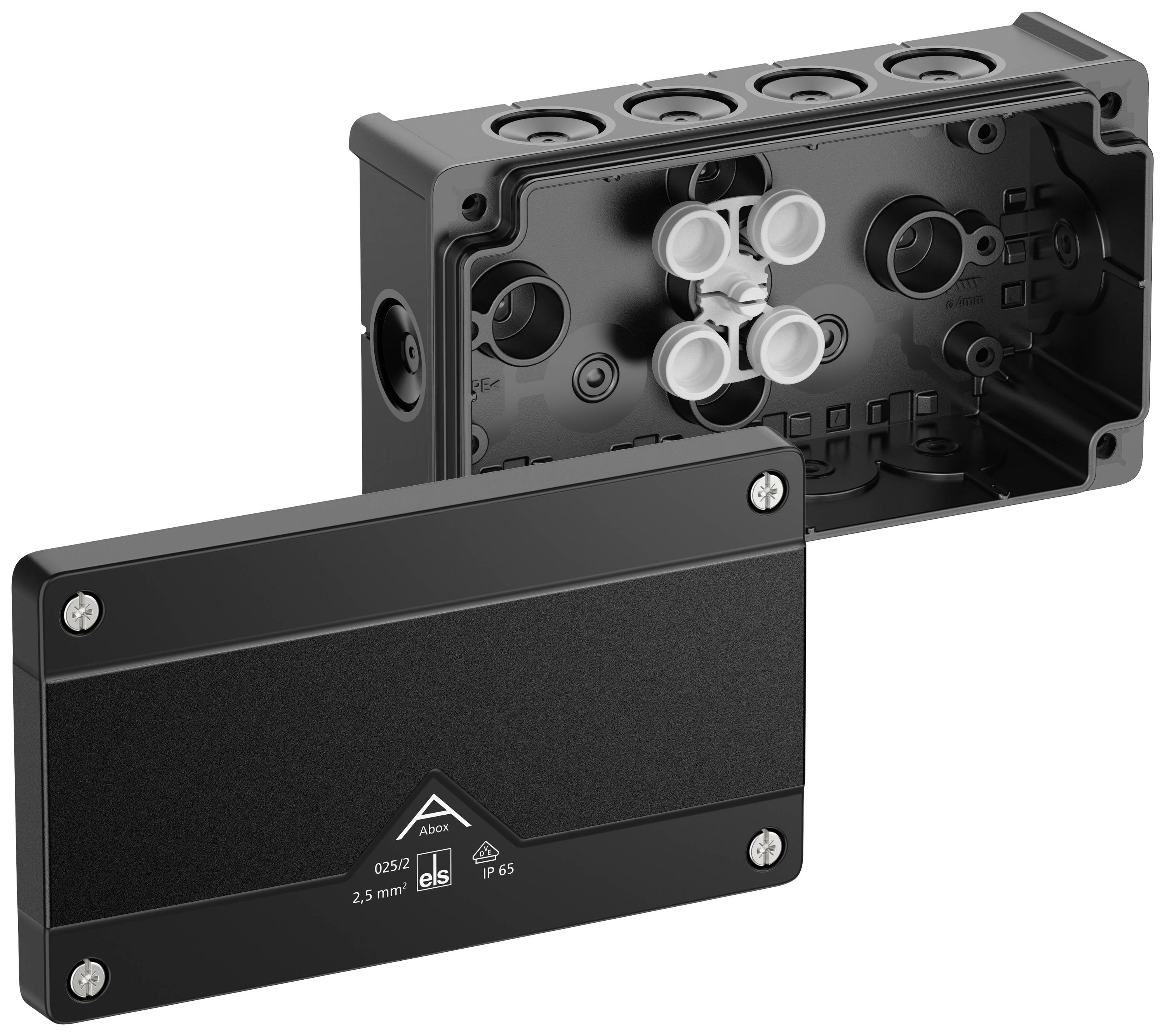 Spelsberg 80200201 Junction Box Black IP66 87x152x52mm VDE-certified