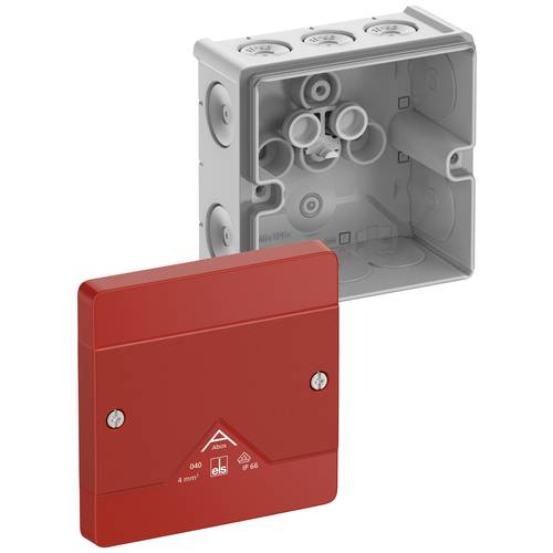 Spelsberg 80470001 Abzweigkasten (L x B x H) 102 x 102 x 57 mm Grau, Rot IP66 1 St.