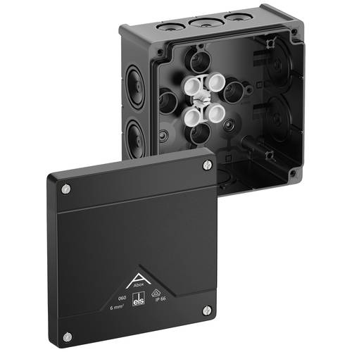 Spelsberg 80600001 Abzweigkasten (L x B x H) 127 x 127 x 70 mm Schwarz IP66 1 St.
