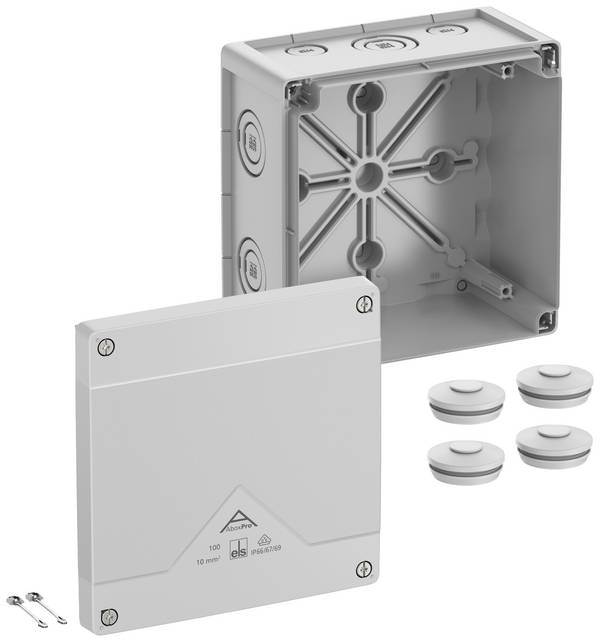 Spelsberg 41040001 Abzweigkasten (L x B x H) 152 x 152 x 85 mm Grau IP66, IP67, IP69 1 St.