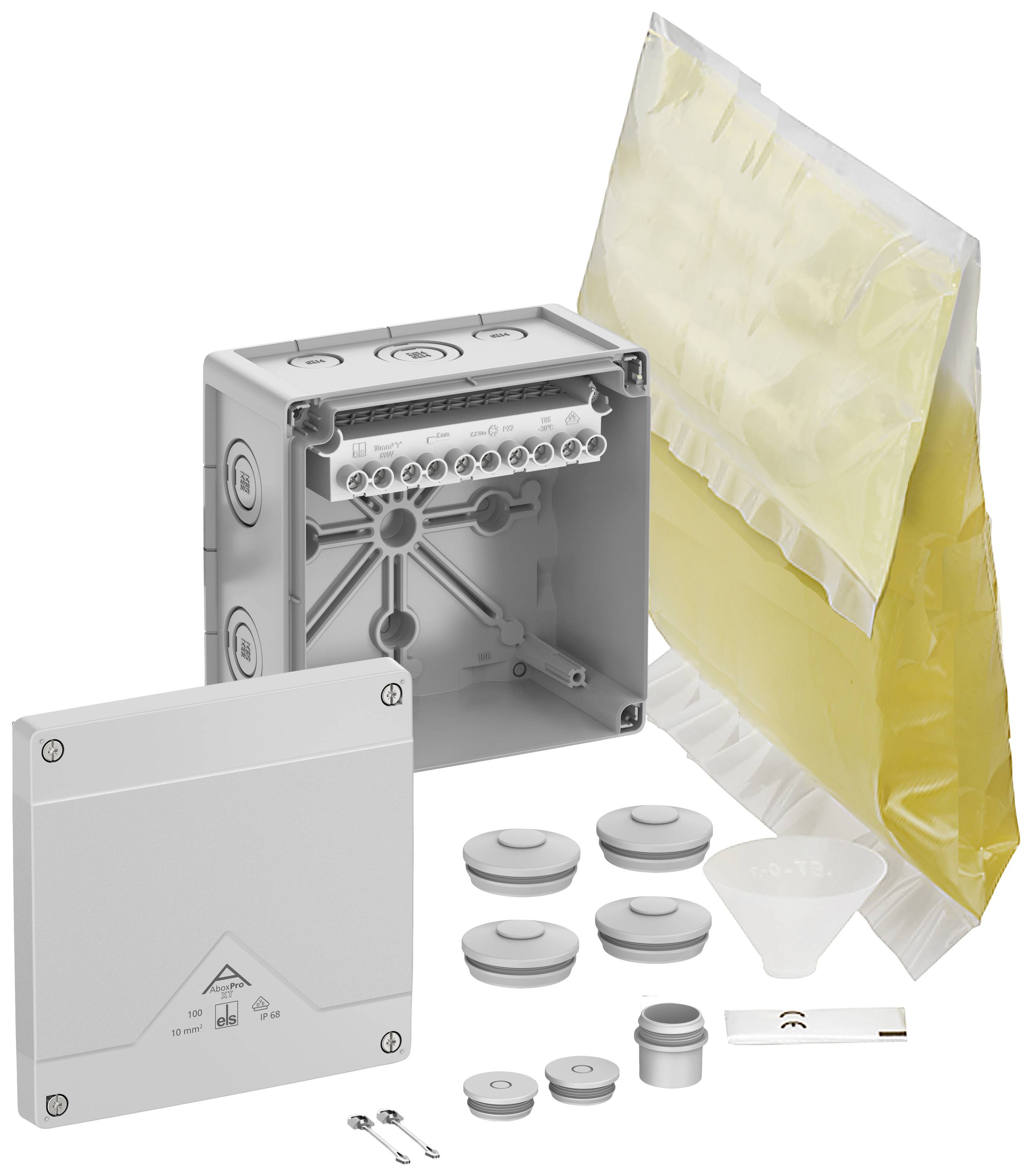 Spelsberg 41045001 Abzweigkasten (L x B x H) 152 x 152 x 85 mm Grau IP66, IP68 1 St.