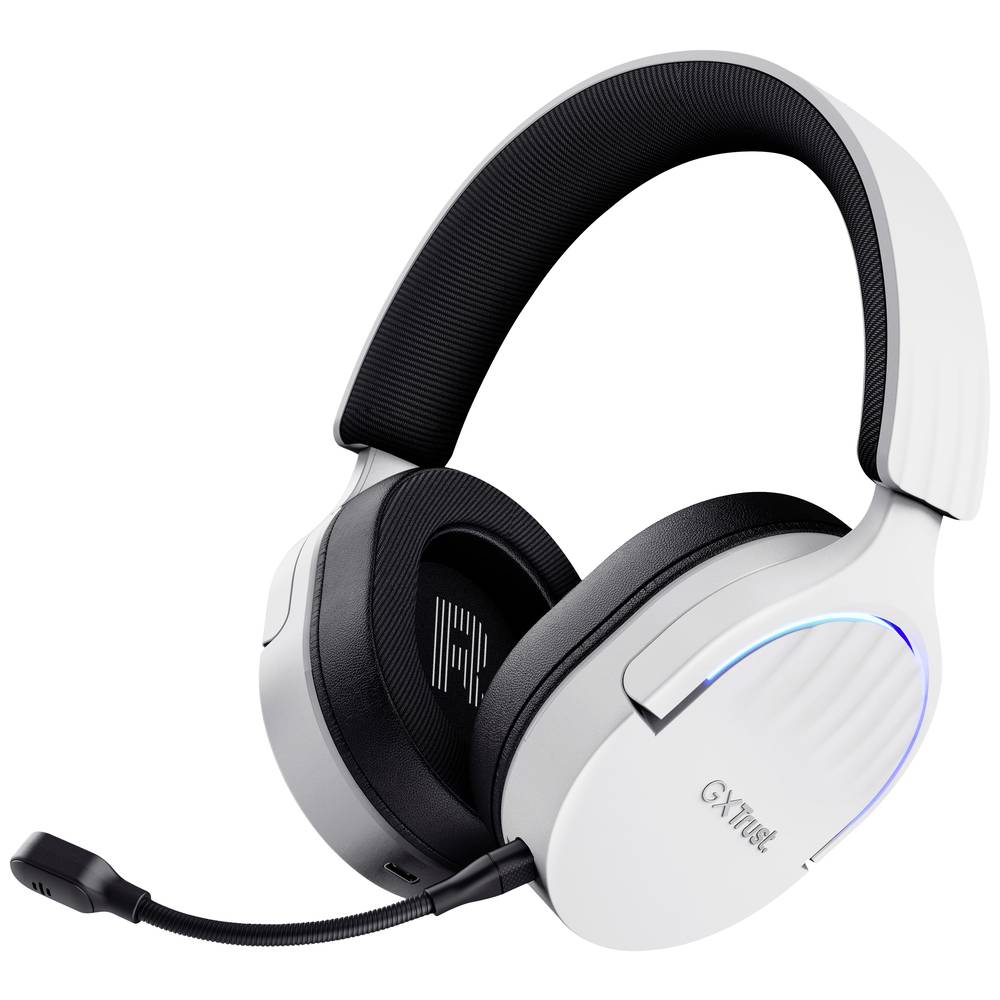 Trust GXT491 FAYZO Over Ear headset Gamen Bluetooth Virtual Surround Wit Surround sound, Microfoon u