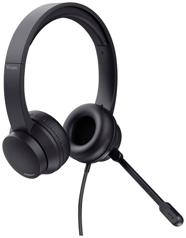 Trust HS-201  Over Ear Headset kabelgebunden Stereo Schwarz   Computer