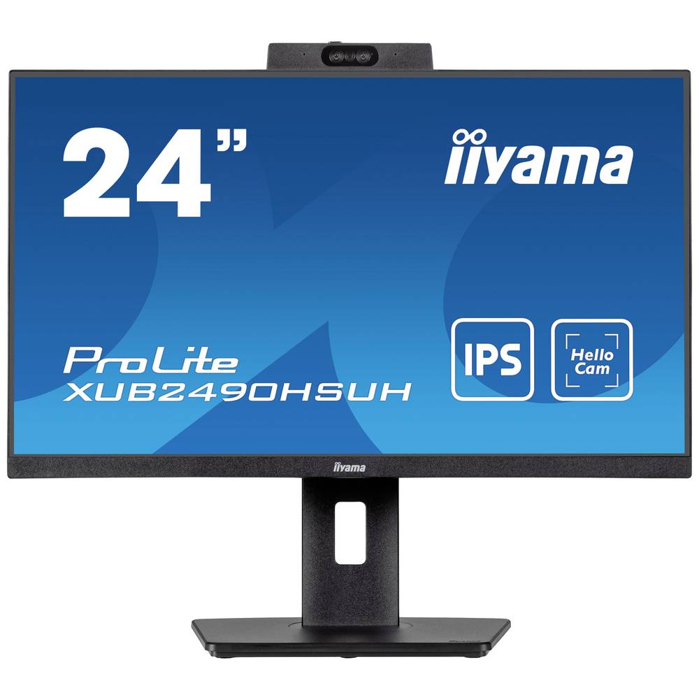 Iiyama ProLite XUB2490HSUH-B1 LED-monitor Energielabel D (A - G) 60.5 cm (23.8 inch) 1920 x 1080 Pixel 16:9 4 ms HDMI, DisplayPort, USB 3.2 Gen 1,