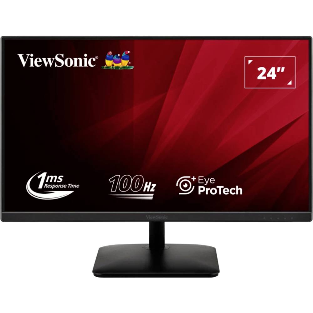 Viewsonic VA2408-MHDB LED-monitor Energielabel E (A - G) 60.5 cm (23.8 inch) 1920 x 1080 Pixel 16:9 1 ms HDMI, DisplayPort, USB-B, Audio, stereo (3.5 mm