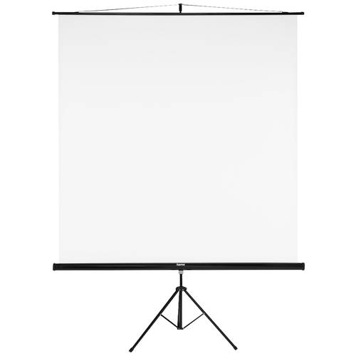 Thumbnail - hama 00021573 Leinwand mit Stativ, 180 x 180 cm, 2in1, mobiles Set, Teleskoprohr, Weiß