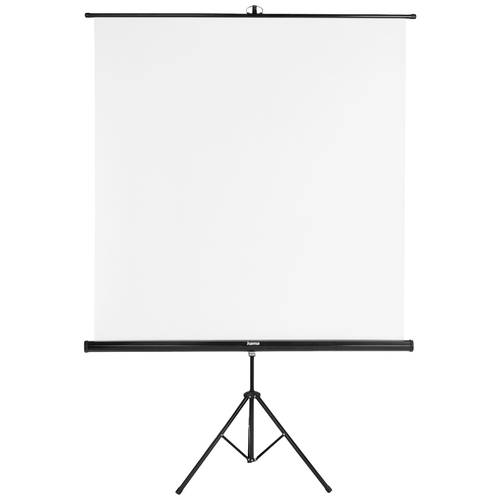 Thumbnail - hama 00021574 Leinwand mit Stativ, 155 x 155 cm, 2in1, mobiles Set, Teleskoprohr, Weiß