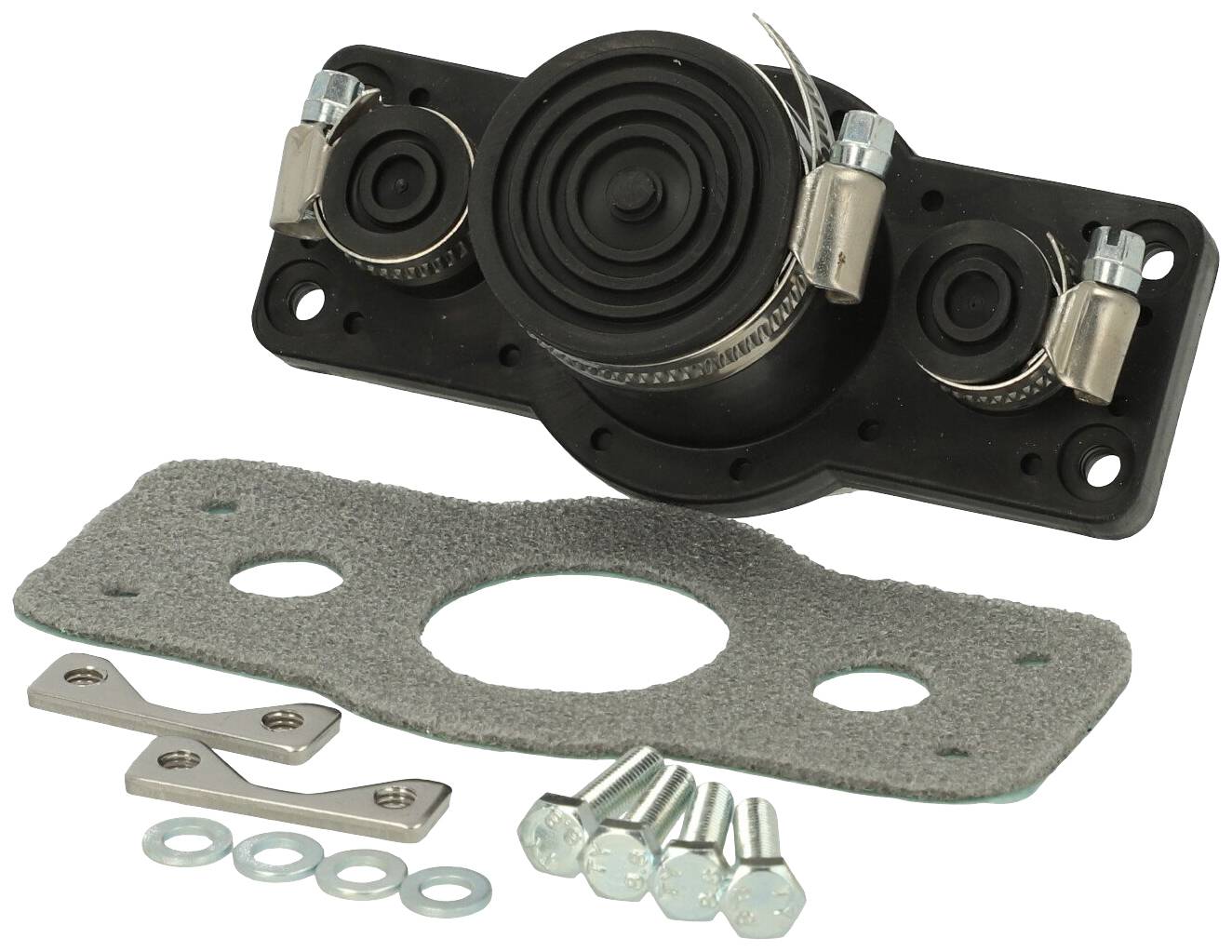 Fibox FCE 40 Kabeldurchführungsplatte Polycarbonat Tiefschwarz (RAL 9005) 1 St.