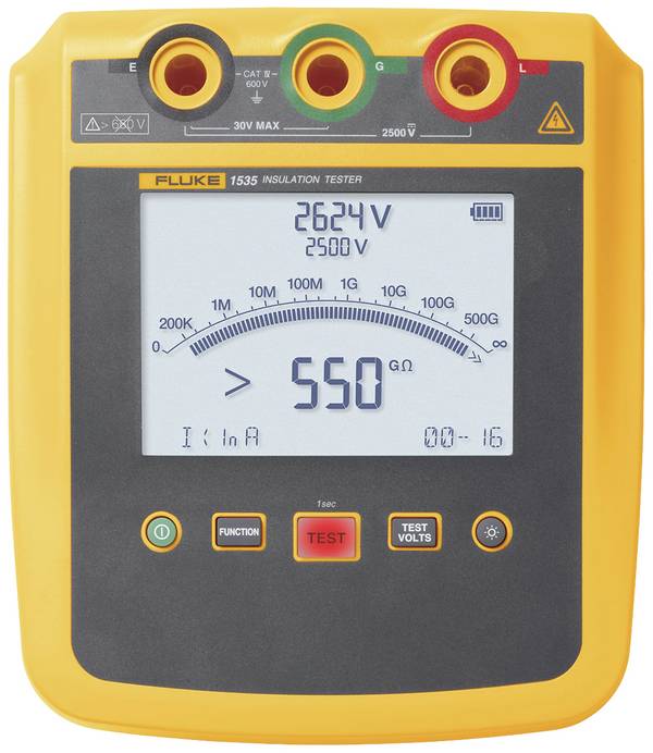 Fluke 1535 Isolationsmessgerät  250 V, 500 V, 1000 V, 2500 V 500 GΩ