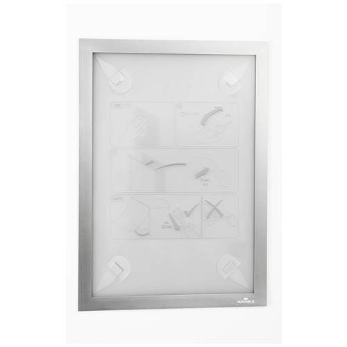Durable 484323 Dokumentenhalter Silber (B x H) 236 mm x 323 mm DIN A4 hoch, DIN A4 quer