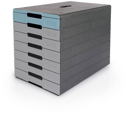 Durable IDEALBOX PRO 7 776306 Schubladenbox Anthrazit DIN A4, DIN C4 Anzahl der Schubfächer: 7