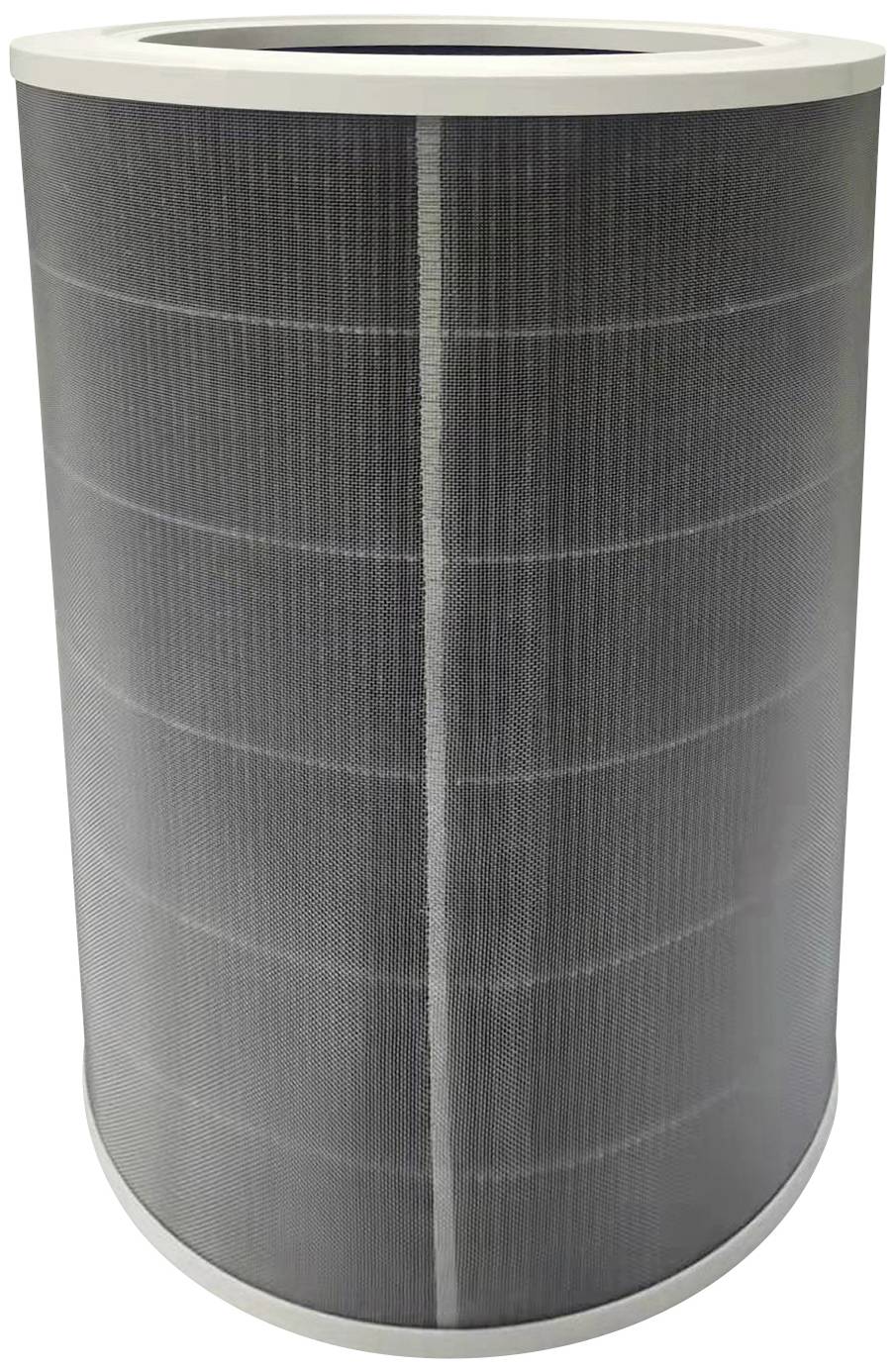 Schwarzer HEPA-Filter in zylindrischer Form, eingesetzt in Luftreinigern zur Beseitigung von Staub und Allergenen aus der Luft.