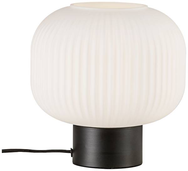 Nordlux Milford Tischlampe Glas Schwarz | Geeignet für E27