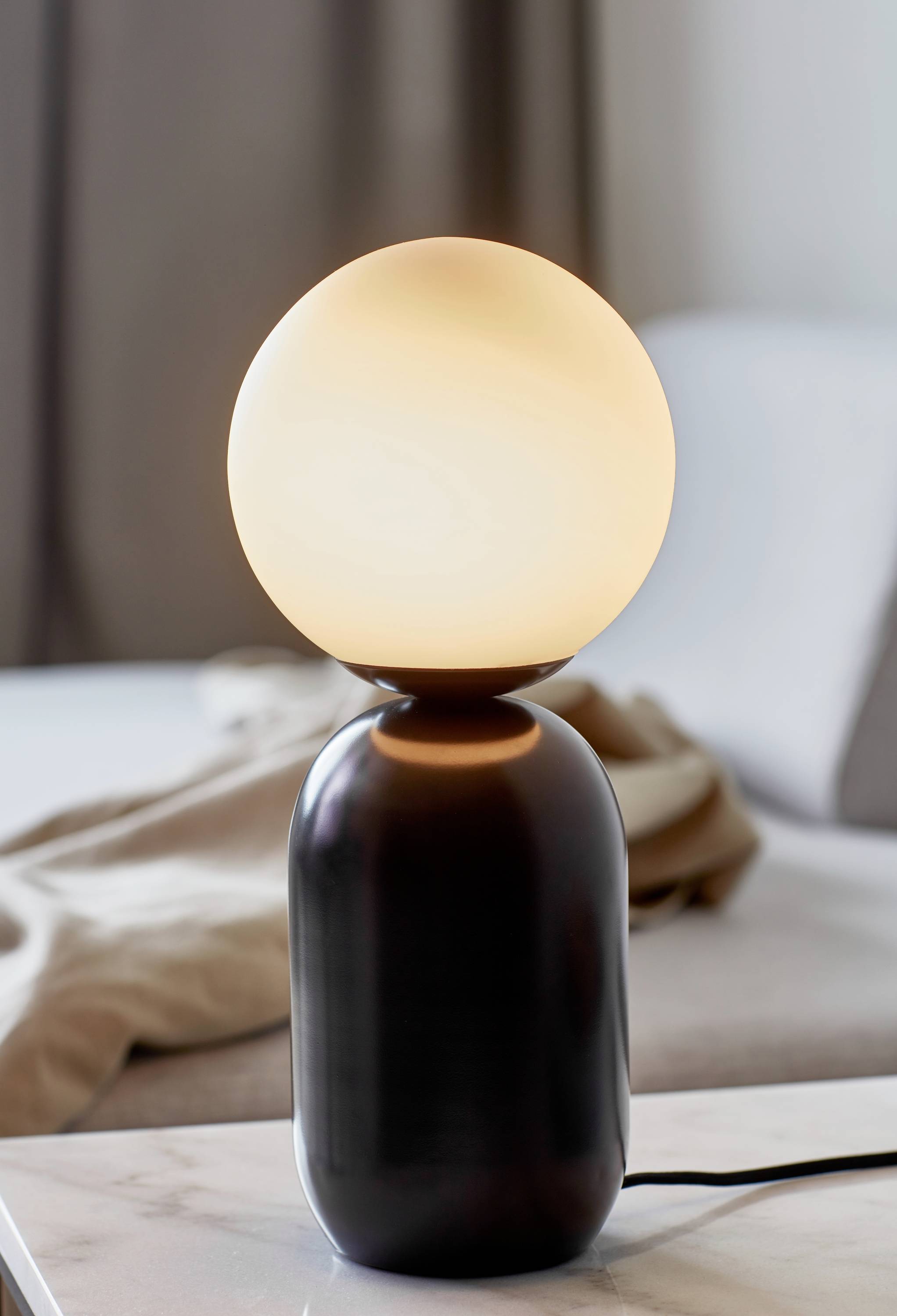 Nordlux Notti Tischlampe Metall Schwarz | Geeignet für 1x E14-4
