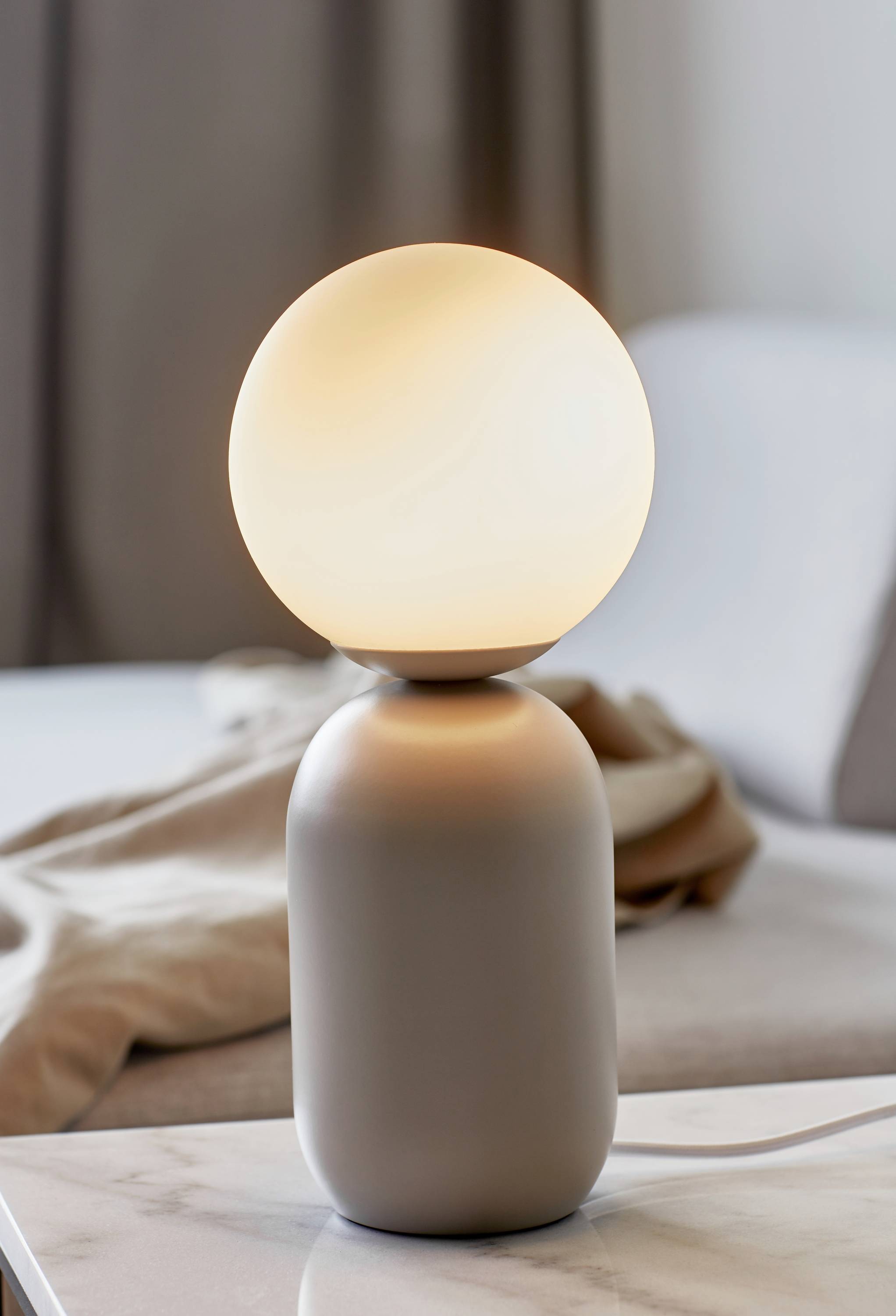 Nordlux Notti Tischlampe Metall Grau | Geeignet für E14-4