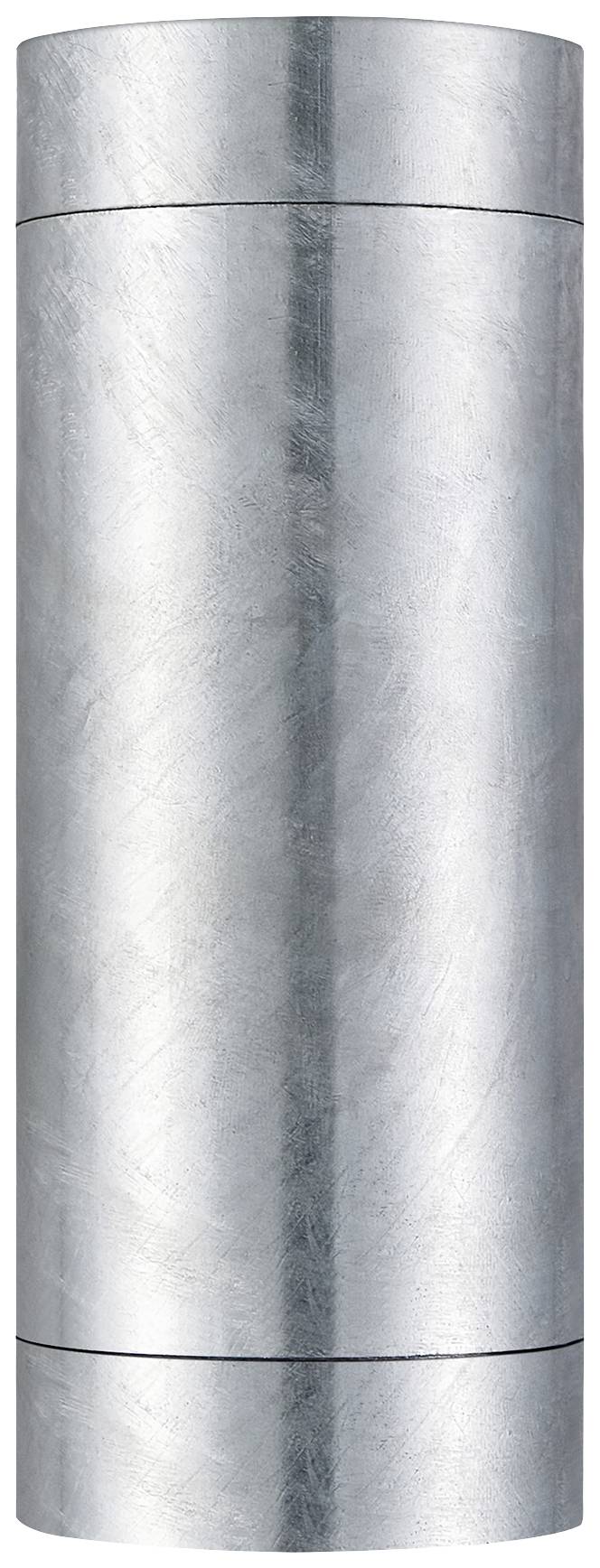 Rundes Metallrohr mit glänzender, silberner Oberfläche.