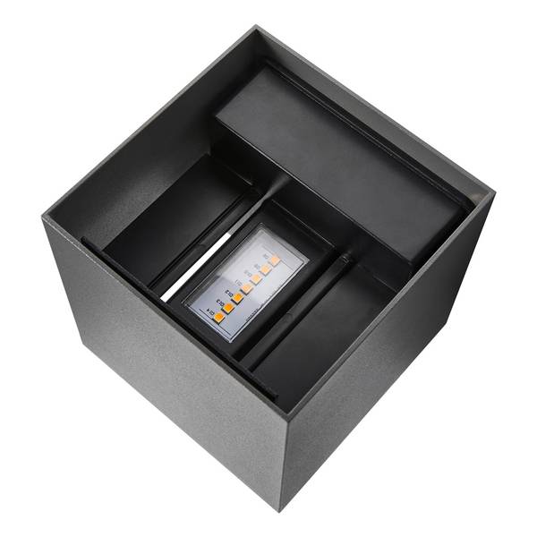 Nordlux Milda kubi 2418331050 LED-Außenwandleuchte LED fest eingebaut  4.90 W LED-Modul Anthrazit