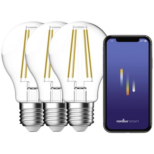 Nordlux 2270012700 LED EEK E (A - G) E27 Reflektor 4.70 W Warmweiß bis Kaltweiß 3 St.