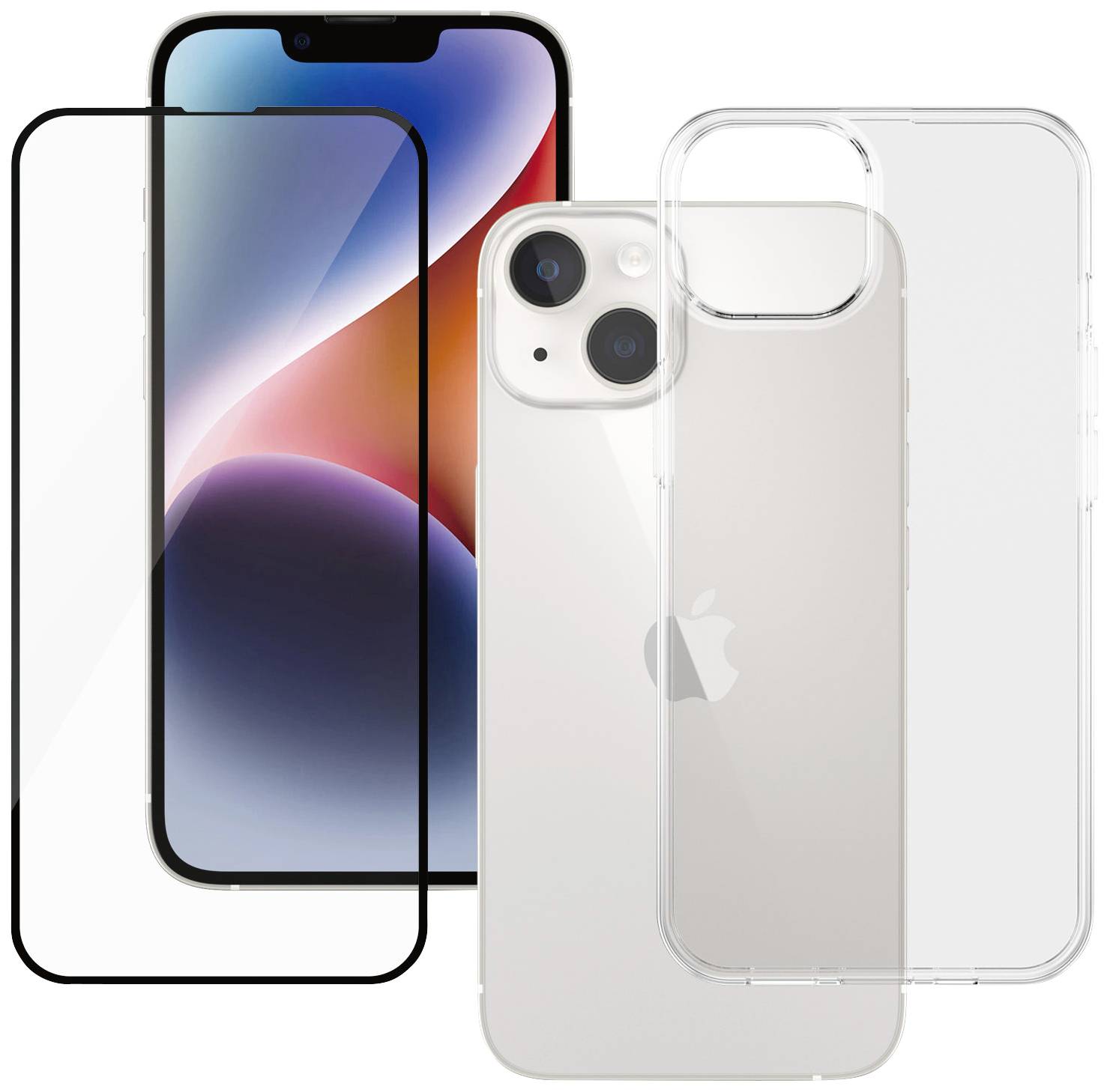 PANZERGLASS 2-in-1 Bundle \"Glass + Case\" BULK Hülle + Schutzglas Set Apple iPhone 14 Transparen