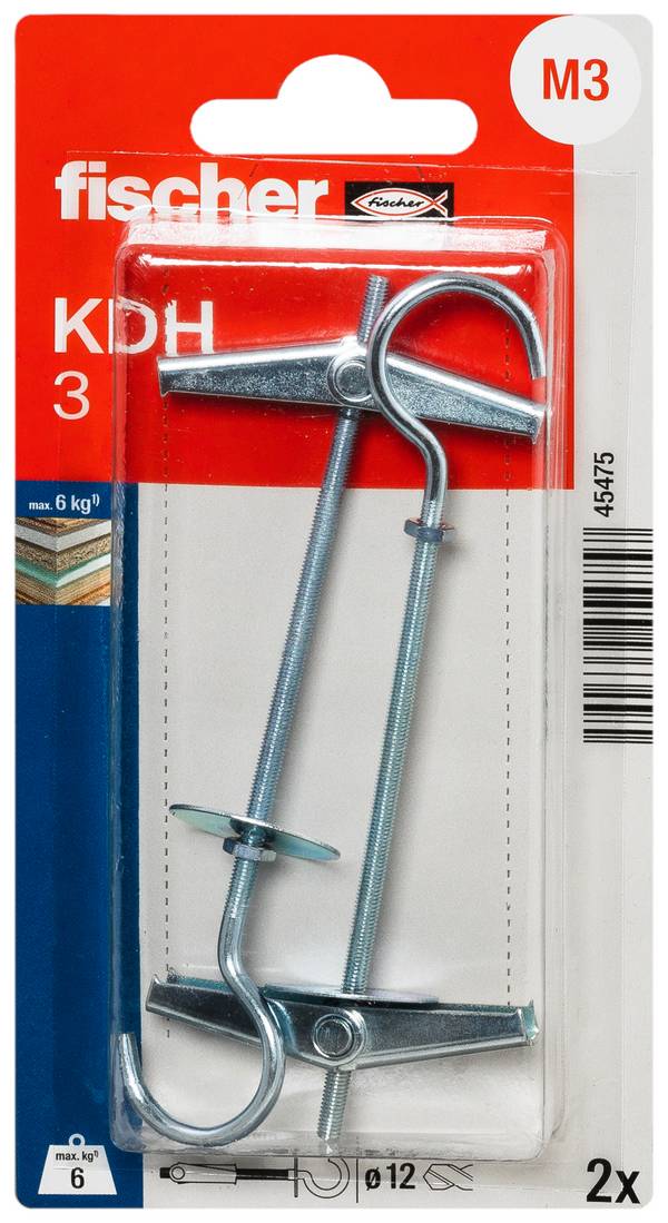 Fischer 045475 KDH 3 K NV Kippdübel 105 mm  1 Set