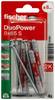 Fischer 537664 DuoPower 8 x 65 S K NV Dübelset 65 mm 8 mm 1 Set