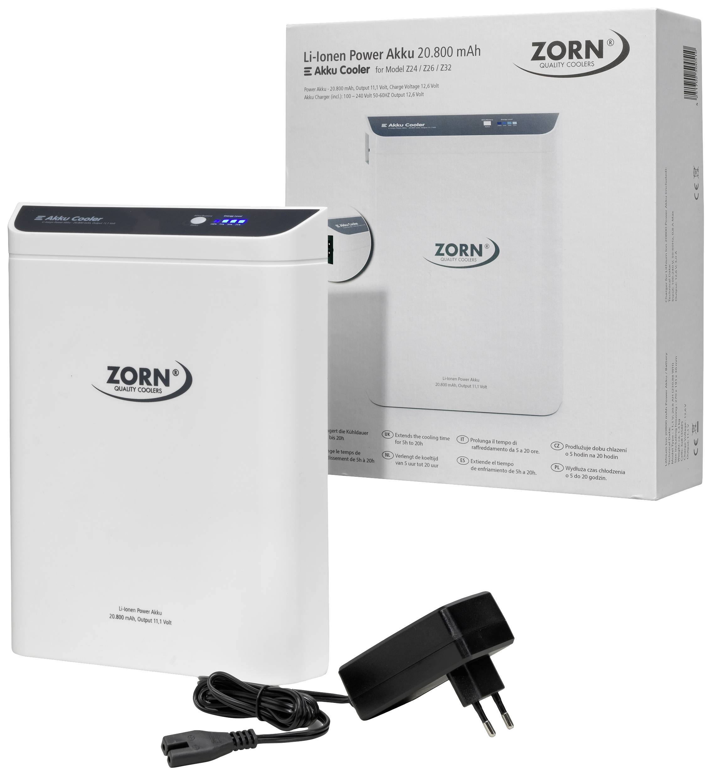 ZORN Cooler Z 32 LNP 20,8 Ah Akku-Kühlbox & Heizbox EEK: D (A - G