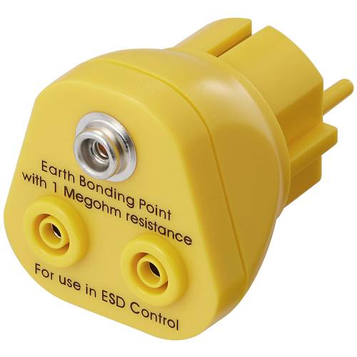 Thumbnail - TRU COMPONENTS TC-12277204 Erdungsstecker 2x Bananenbuchsen 4 mm, 1x Druckknopfanschluss 10 mm 1 St.