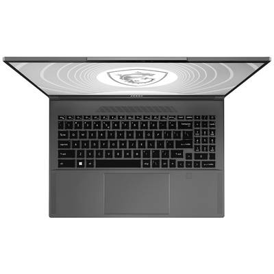 Ein Laptop von oben, geöffnet, schwarzes Gehäuse und Tastatur. Auf dem Bildschirm ist das Logo eines Drachen in einem Kreis zu sehen.
