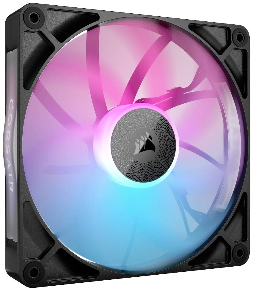 Corsair iCUE LINK RX140 RGB PC-Gehäuse-Lüfter Schwarz (B x H x T) 140 x 140 x 25 mm inkl. LED-Beleuchtung