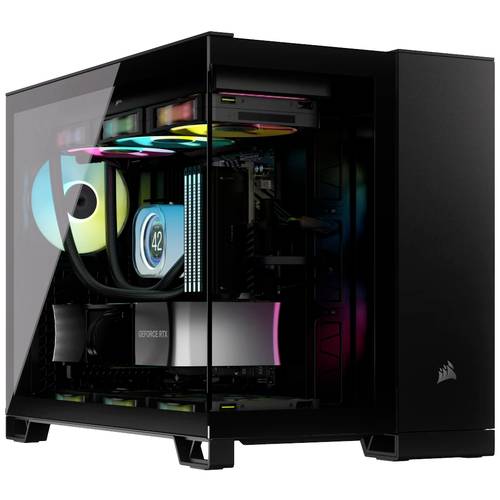 Thumbnail - Corsair 2500X Midi-Tower PC-Gehäuse Schwarz Seitenfenster