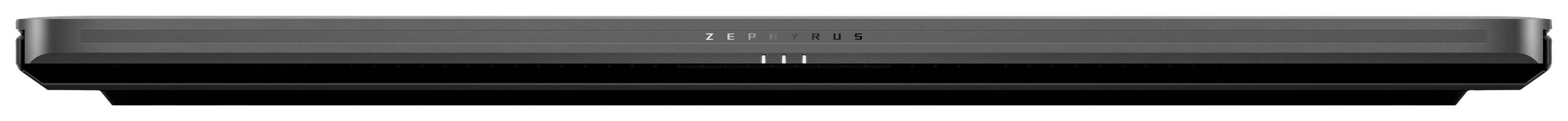 Ein flacher, schwarzer Soundbar-Lautsprecher in Seitenansicht. Oben befinden sich mehrere Tasten für die Steuerung.