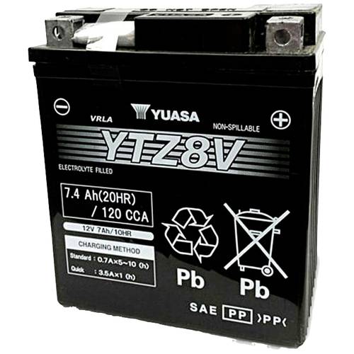 Thumbnail - Yuasa YTZ8V Motorradbatterie 12 V 7 Ah