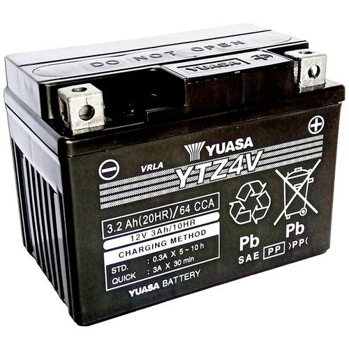 Yuasa YTZ4V Motorradbatterie 12 V 3 Ah