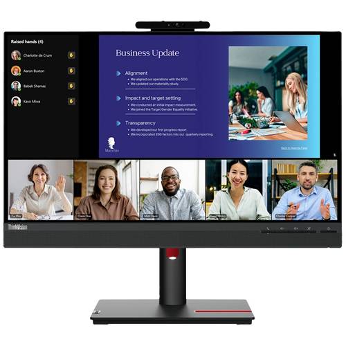 Lenovo ThinkVision T24v-30 LED-Monitor EEK E (A - G) 61 cm (24 Zoll) 1920 x 1080 Pixel 16:9 6 ms VGA, HDMI®, DisplayPort...