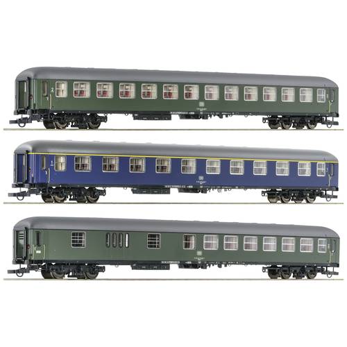 Roco 6200051 H0 3er-Set 1: D 377 „Hispania-Express“ der DB 2. Klasse Büm 234, 1. Klasse Aüm 203, Halbgepäckwagen BDüm 27...
