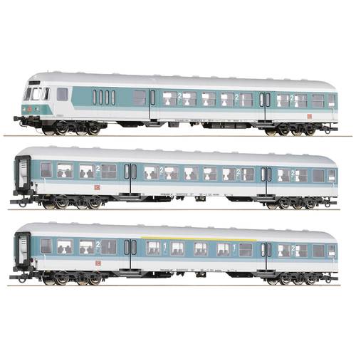 Roco 6200034 H0 3er-Set 1: Nahverkehrswagen der DB AG 1./2. Klasse ABn 417.0, 2. Klasse Bn 447, Steuerwagen BDnrzf 463
