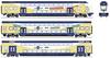 Roco 6220105 H0 3er-Set Doppelstockwagen der metronom 3er Set: 2. Klasse DBpza, 2. Klasse DBdpza, Steuerwagen 1./2. Klasse DABpbzkfa